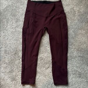 Lululemon All the Right Places Crop II 23" Inseam Leggings in Redwood NWOT